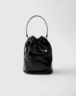 Prada Duet Naplak Patent Leather Bucket Bag - Image 6